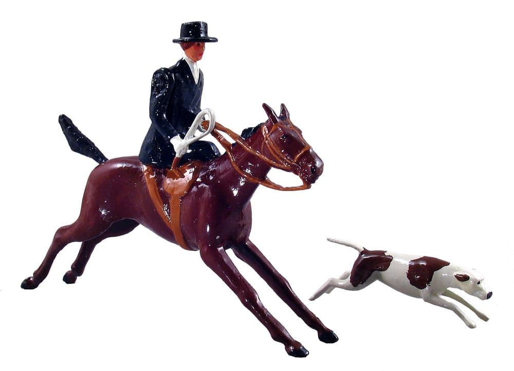 WB49501 Huntswoman Mounted with Hound