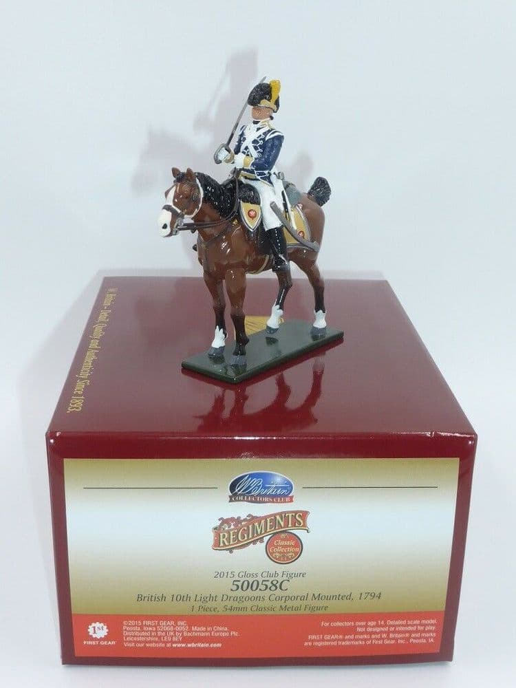 WB50058C - 10th Light Dragoons Corporal Mounted 1794
