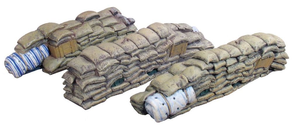 WB51000 - WW1/WW11 Sandbag Section in Damaged Box