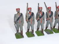 WBritain - Montenegrin Infantry  Marching and Officer Set 174 (A)