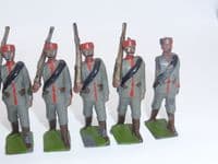 WBritain - Montenegrin Infantry  Marching and Officer Set 174 (A)
