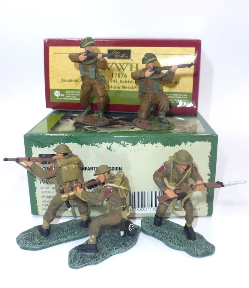 WW11 British Infantry Sets 17251 and 17876 Special Offer Bundle , Buy 17251 and get 17876 free