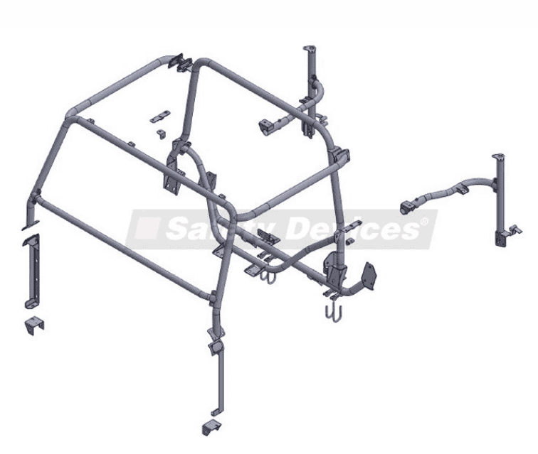 8Point External Roll Cage
