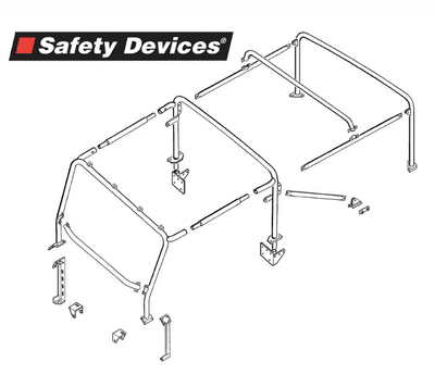 8-Point Multi-Point Internal/ External Bolt-In Roll Cage