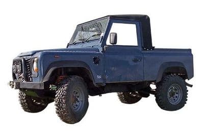 90"/110" Truck Cab Hood Stayfast Black