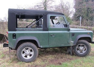 90" Full Hood Stayfast Zip Sides Td5/Td4 Only (Inc Tailgate Bar & Belt Kit)