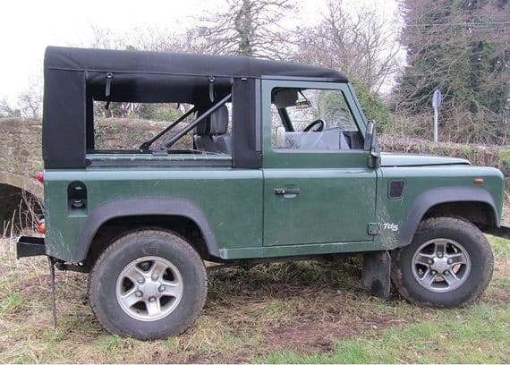 90" Full Hood Stayfast Zip Sides Td5/Td4 Only (Inc Tailgate Bar & Belt Kit)