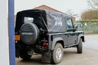 90" Full PVC Black Hood with Side Windows