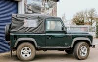 90" Full PVC Black Hood with Side Windows