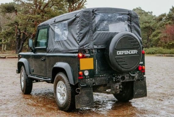 90" Full PVC Black Hood with Side Windows