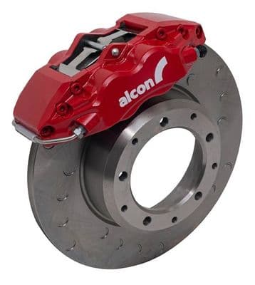 Alcon Defender Rear Brake Kit - Red Calipers 4 Pistons