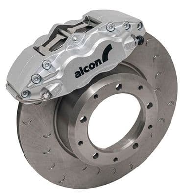 Alcon Defender Rear Brake Kit - Silver Calipers 4 Pistons