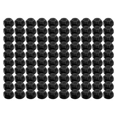 Black Bulk Wheel Nuts OEM x100