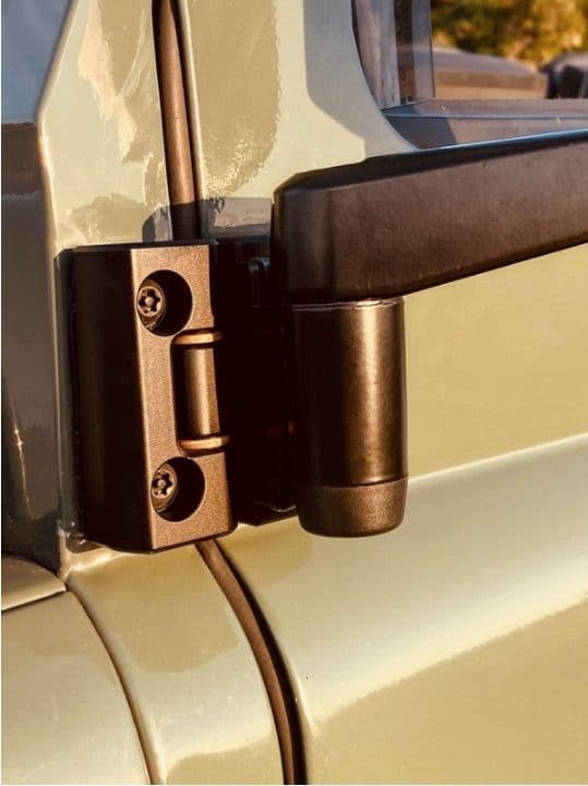 Black Defender 110 Billet Aluminium & x28;Front/Second Row& x29; Door