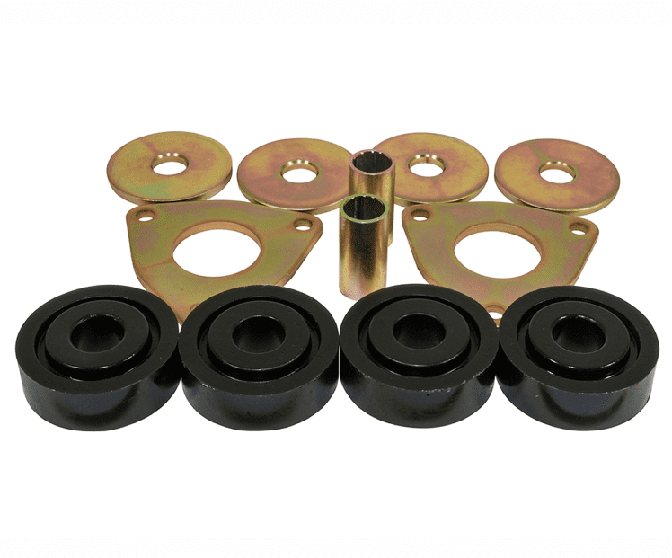 Support Diff Bush Defender Black Mounting Lower Link Bush Set - Defender/D1/D2/RRC Rear