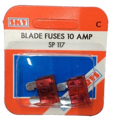 Blade Fuse - 10 Amp - Pack of 2