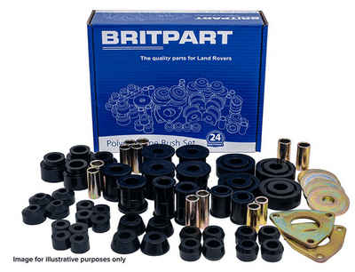 Britpart Defender (up to 1993) Black Suspension Bush Set - DC7109
