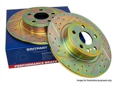 Britpart Front/Solid Performance Brake Discs - Pair