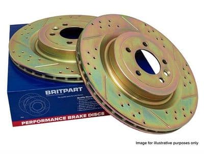 Britpart Front/Vented Performance Brake Discs Pair