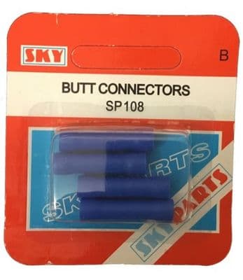 Butt Connectors - Blue (Pack of 4)
