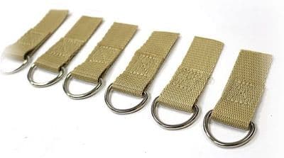 D Rings - Sand (Pack of 6)