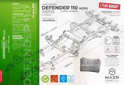 DEFENDER 110 200TDi HCPU chassis - CLASSIC
