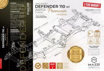 DEFENDER 110 200TDi HT chassis - PREMIUM