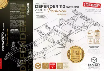 DEFENDER 110 200TDi SW/DCPU chassis - PREMIUM