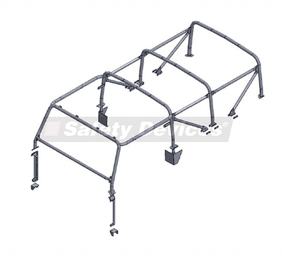 Defender 110 8-Point Multi-Point External/ Internal Bolt-In Roll Cage