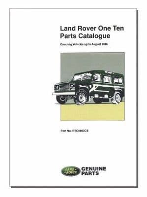 Defender 110 Parts Catalogue - RTC9863CE