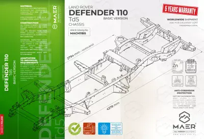 DEFENDER 110 Td5 chassis - BASIC