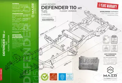 DEFENDER 110 Td5 HT chassis - CLASSIC
