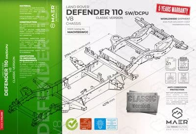 DEFENDER 110 V8 SW/DCPU chassis - CLASSIC