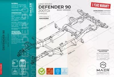 DEFENDER 90 200TDi chassis - BASIC