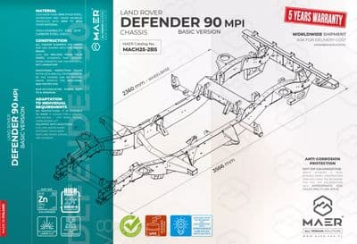 DEFENDER 90 MPI (VM) chassis - BASIC