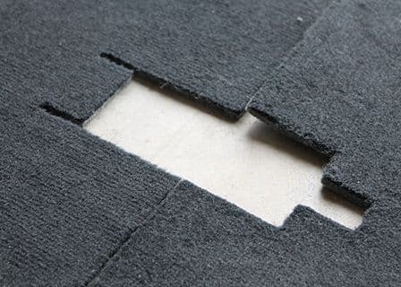 Defender 90 Rear Body Premium Carpet Set & x28;Cut Away& x29; - EXT021-21