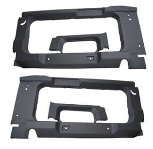 Defender 90 Rear Dark Grey Window Surround Trim with Cut Out x4