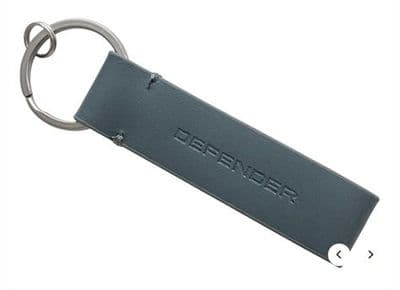 Defender leather keyring-Grey