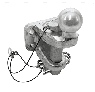 Dixon Bate Heavy Duty Tow Ball, Jaw, & Pin - 4-bolt Mount