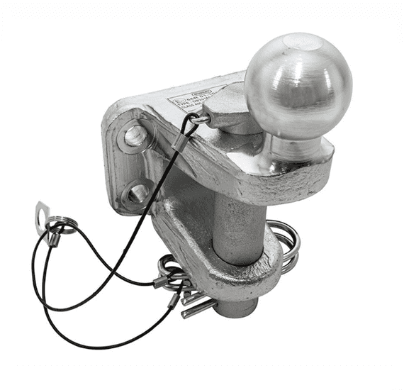Dixon Bate Heavy Duty Tow Ball, Jaw, & Pin - 4-bolt Mount