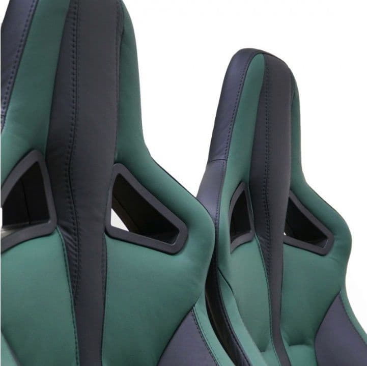 Elite Sports Seat Heated Pair Bespoke Leather EXT340BLO