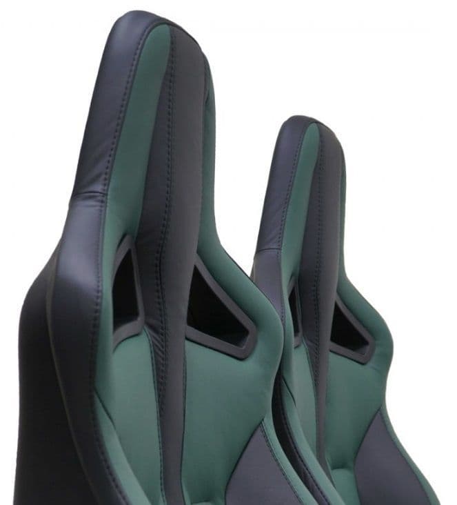 Elite Sports Seat Heated Pair Bespoke Leather EXT340BLO