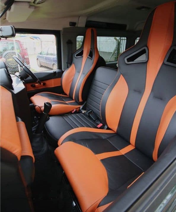 Elite Sports Seat Heated Pair Bespoke Leather EXT340BLO