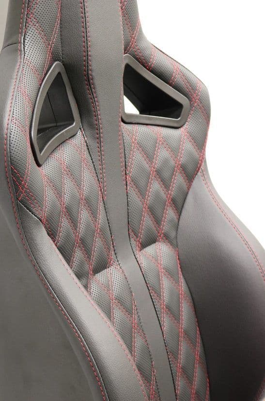 Elite Sports Seat Heated Pair Diamond Red EXT340DRXS