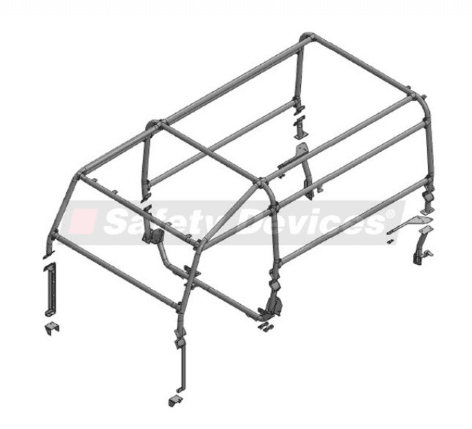 Full External Multi-Point Bolt-In Roll Cage