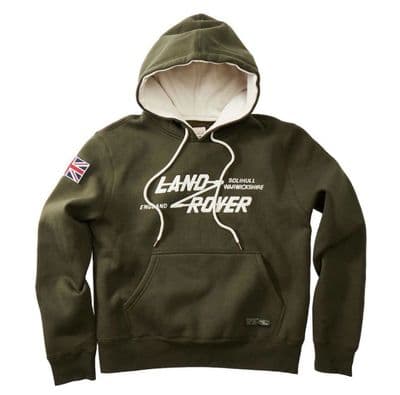 Land Rover Appliqued Pullover Hoody Bronze Green