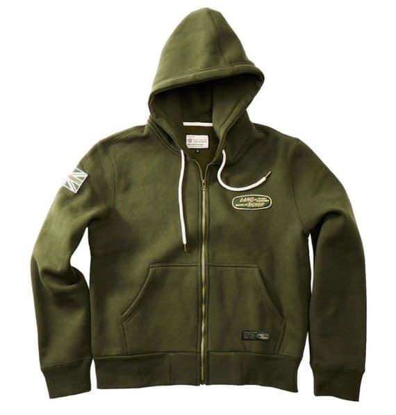 Land Rover Full Zip Hoody Bronze Green