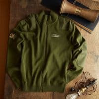 Land Rover Zip UP Cardigan Sweater Olive