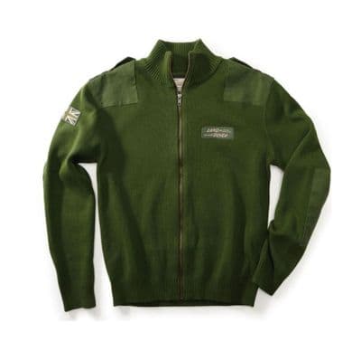 Land Rover Zip UP Cardigan Sweater Olive