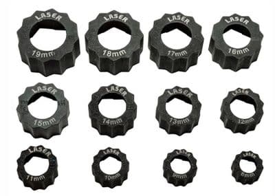 Laser Damaged Nut/Bolt Extractor Set - 12 Piece